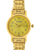 Sonata Quartz Analog Champagne Dial