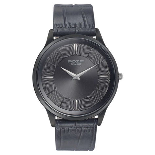 Poze by Sonata Quartz Analog Black Dial