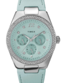 Timex Trend Women Blue Round Brass Dial Analog Watch