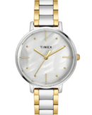 Timex Women Grey Round Analog Brass Dial Watch