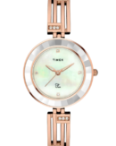 Timex Fria Women Off White Round Analog Watch