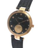 Timex Women Black Round Dial Analog Watch