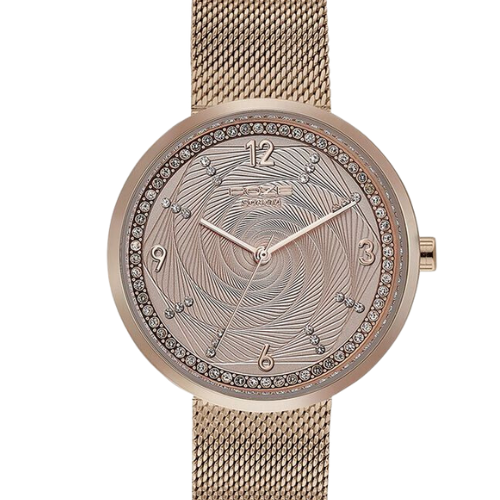 Sonata Poze Quartz Analog Rose Gold Dial