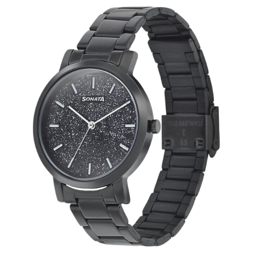 NS8164NM01 Sonata Onyx Black Dial Women Watch With Stainless Steel Strap 3 Untitled design 1 430