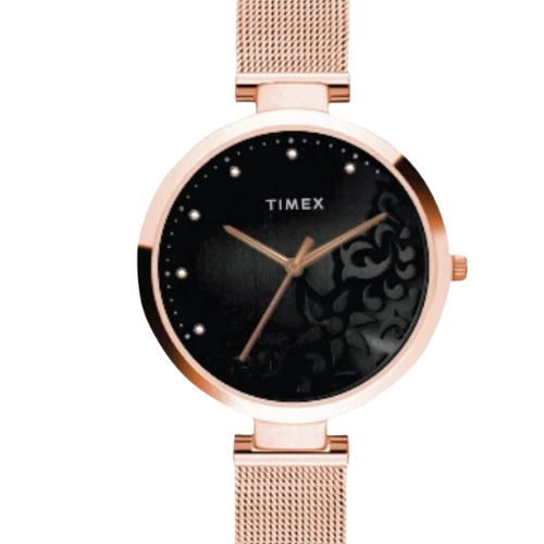 Timex Fashion Women's Grey Dial Round Case 3 Hands Function Watch