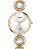 Timex Fria Women Silver Round Analog Watch