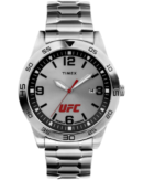 Timex Men Silver-Tone Analog Round Brass Dial Watch