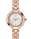 Timex Fria Women's Silver Dial Round Case 2 Hands Function Watch
