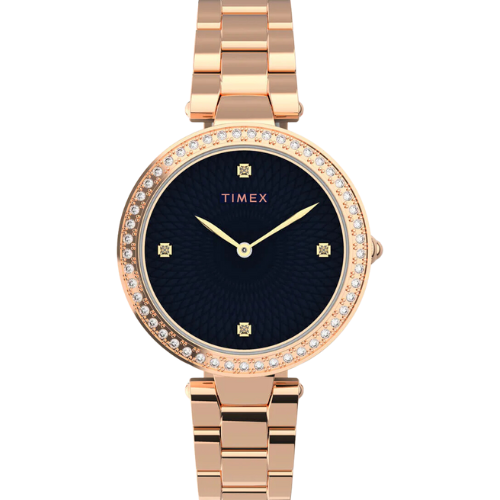 Timex Trend 3 Hands Women's Analog Black Dial Quartz Watch