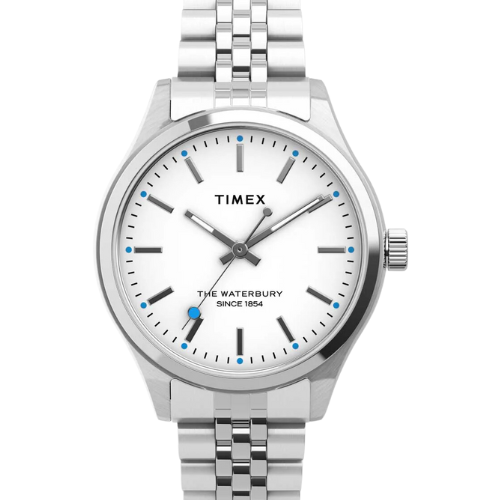 Timex Heritage Collection Women's Quartz Analog Stainless Steel Dial Round Case Stainless-Steel Function Watch