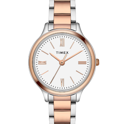 Timex Women White Round Analog Watch
