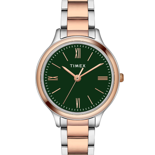 Timex Women Green Round Analog Watch