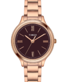 Timex Women Burgundy Round Analog Watch