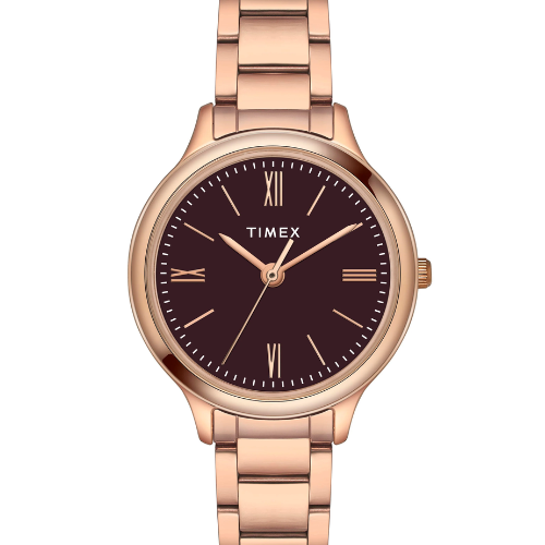 Timex Women Burgundy Round Analog Watch