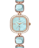 Timex Fria Women Blue Square Analog Watch