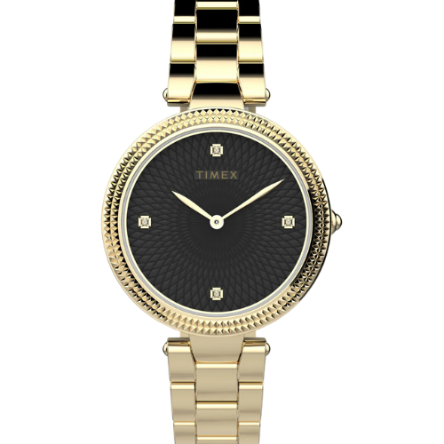 Timex Trend 3 Hands Women's Analog Black Dial Quartz Watch