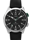 Timex Men Black Round Stainless Steel Dial Analog Watch