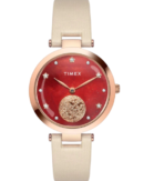 Timex Women Orange Round Dial Analog Watch