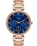 Timex Women Blue Round Dial Analog Watch