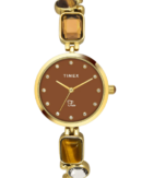 Timex Fria Women Brown Round Analog Watch