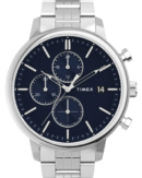 Timex Trend Men Blue Analog Round Brass Dial Watch