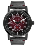 Timex Fashion Men's Red Dial Round Case Multifunction Function Watch