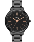 Timex Women Black Round Analog Watch