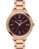 Timex Women Burgundy Round Analog Watch