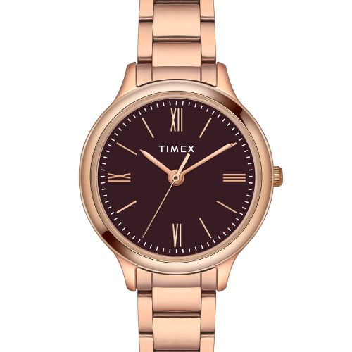 Timex Women Burgundy Round Analog Watch