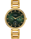 Timex Cosmic Awe Women Multifunction Round Dial Green Watch