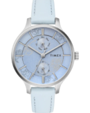 Timex Women Multifunction Blue Round Brass Dial Watch