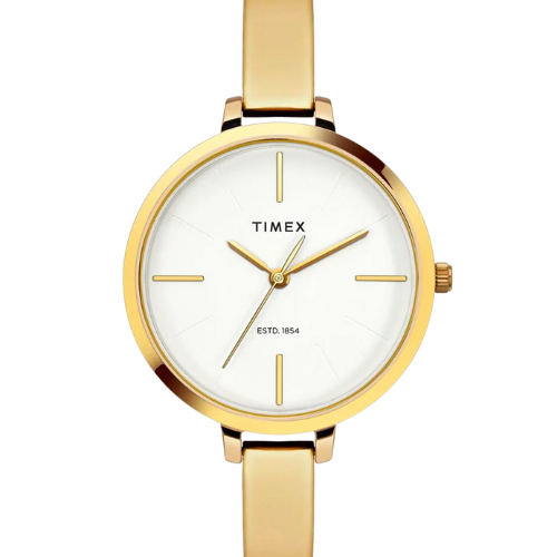Timex Fashion Women's Silver Dial Round Case 3 Hands Function Watch