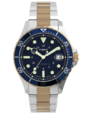 Timex Trend Men Automatic Blue Round Stainless Steel Dial Analog Watch