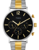 Timex Men Black Round Multifunction Dial Watch