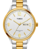 Timex Men Analog Silver Round Brass Dial Watch