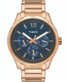 Timex Empera Men's Blue Dial Round Case Multifunction Function Watch