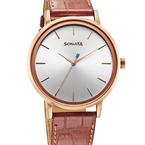 Sonata Utsav Quartz Analog Silver Dial Watch