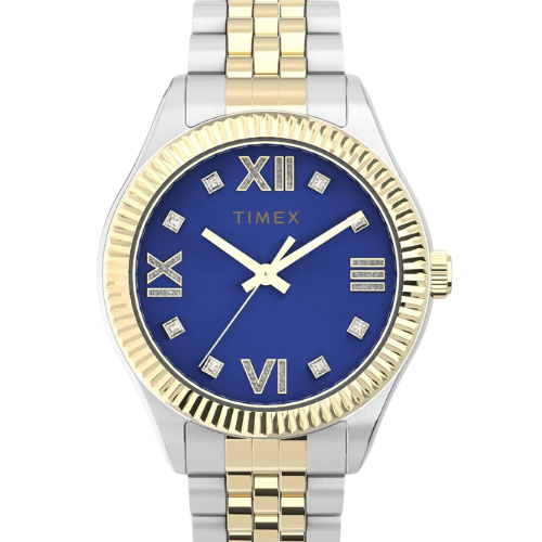 Timex Trend Women Blue Round Stainless Steel Dial Analog Watch