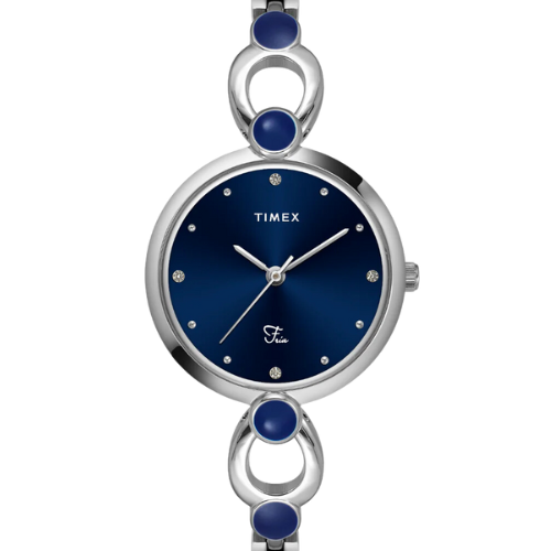 Timex Fria Women Blue Round Analog Watch