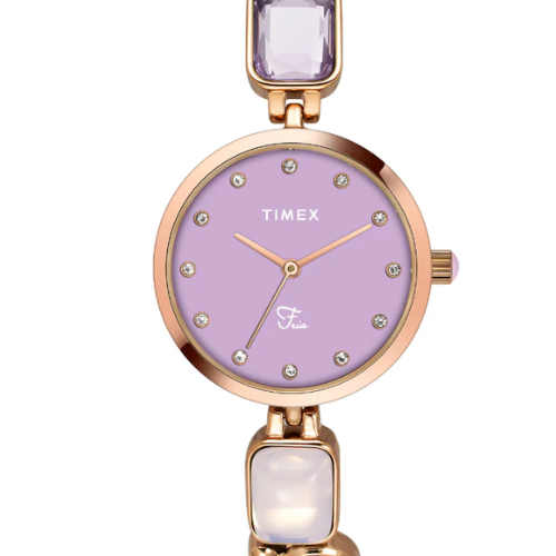 Timex Fria Women Purple Round Analog Watch