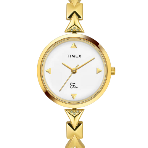 Timex Fria Women White Round Analog Watch