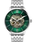Timex Trend Men Automatic Green Round Stainless Steel Dial Watch