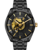 Timex E Class Men's Black Dial Round Case Automatic Function Watch