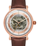 Timex E Class Men's Silver Dial Round Case Automatic Function Watch