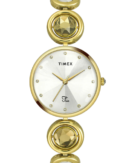 Timex Fria Women Silver Round Analog Watch