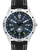 Timex Fashion Men's Quartz Analog Black Dial Round Case Day Date Function Watc