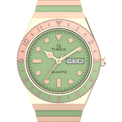 Timex Women Green Round Stainless Steel Dial Analog Watch