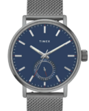 Timex Fashion Men's Blue Dial Round Case Date Function Watch