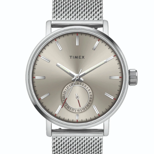 Timex Fashion Men's Grey Dial Round Case Date Function Watch