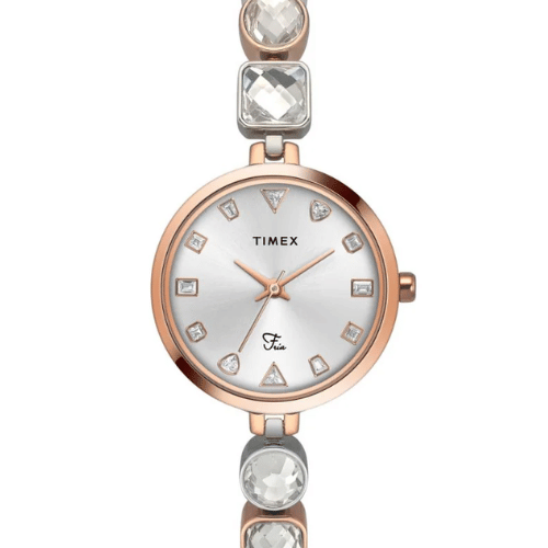 Timex Fria Women White Round Analog Watch